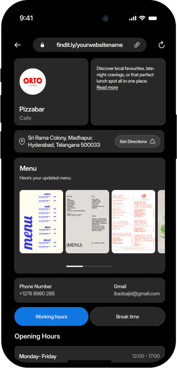 FinditX Template Preview