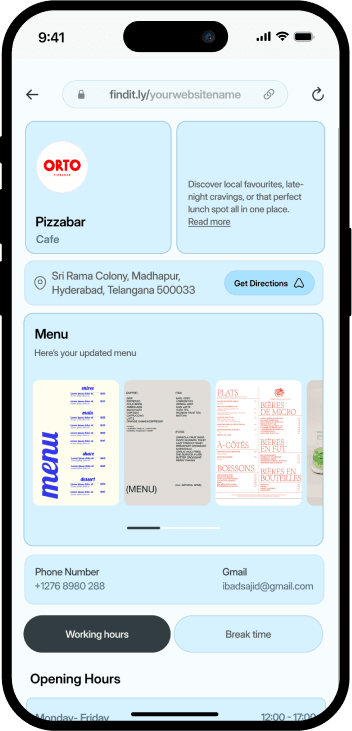 FinditX Template Preview