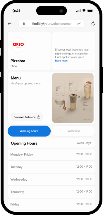 FinditX Template Preview